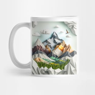 Origami mountains Mug